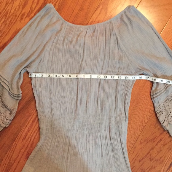 Solitaire , Cold shoulder shirt, gauzy material, L - Picture 6 of 7